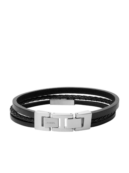 Fossil Мъжка кожена гривна Fossil JF03322040