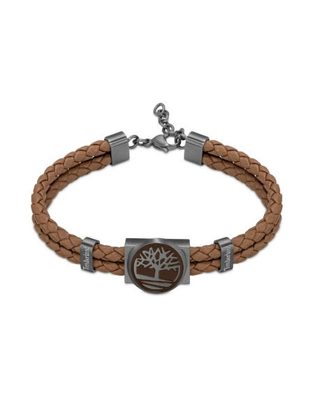 Timberland Timberland двойна мъжка кожена гривна кафява TDAGB0001902