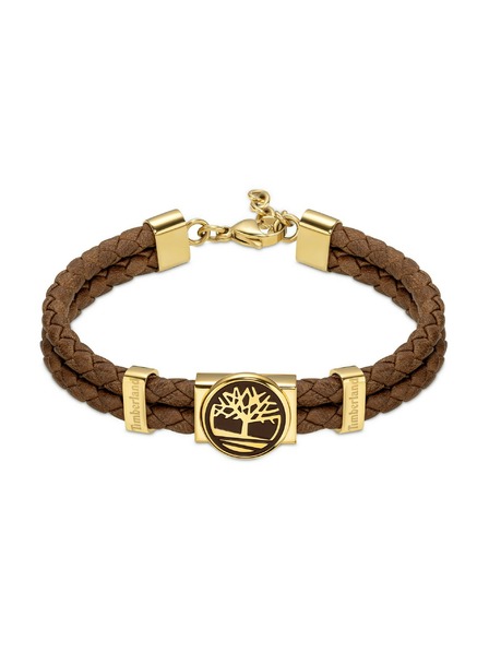 Timberland Timberland двойна мъжка кожена гривна кафява TDAGB0001903