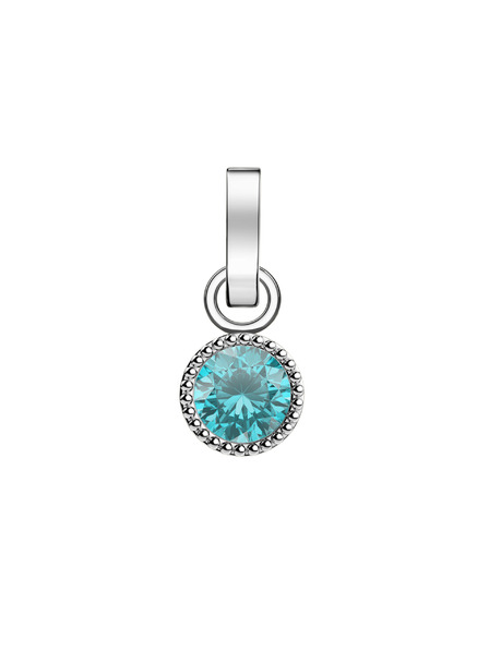 Rosefield Rosefield висулка в сребърен цвят Birthstone March color