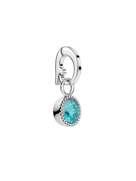 Rosefield Rosefield висулка в сребърен цвят Birthstone March color