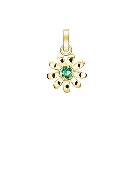 Rosefield Rosefield висулка в златен цвят Daisy And Turquoise Crystal PE-Gold-Daisy Crystal