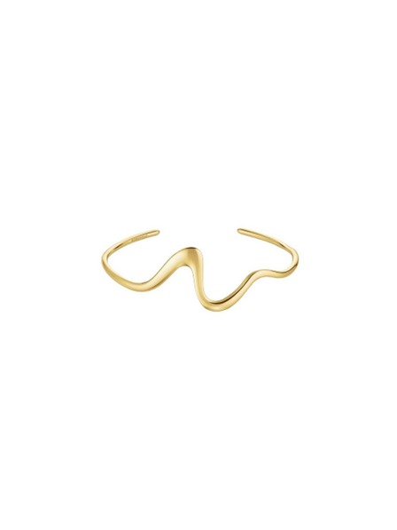 Rosefield Дамска позлатена плътна гривна Rosefield JBWBG-J1302