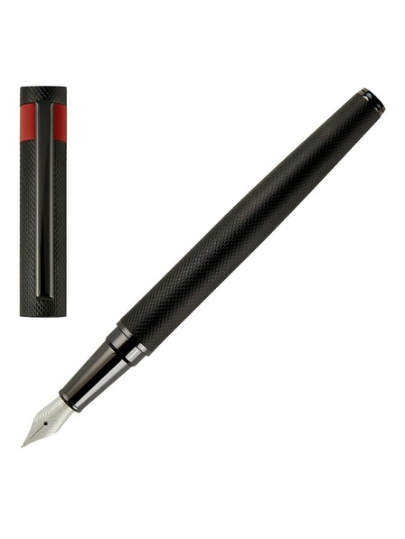 Hugo Boss HUGO BOSS Химикалка Loop с фин диамантен модел и в черен цвят HSW3672A
