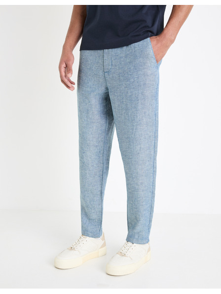 Celio Сини мъжки панталони от лен Celio Dolinusco