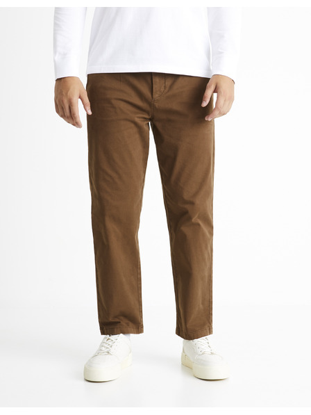 Celio Кафяв мъжки панталон Celio Cochicrop