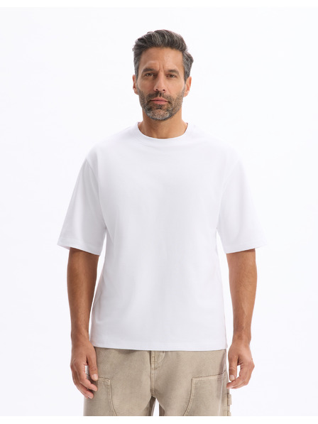 Celio Бяла мъжка тениска Celio Gehem