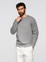 Ombre Clothing Мъжки суитшърт BASIC с кръгло деколте - сив Ombre Clothing