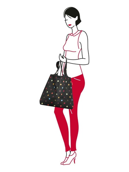 Reisenthel Черна на точки пазарска чанта Reisenthel Mini Maxi Shopper