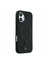 Mercedes Mercedes PU Leather 3D MagSafe Заден калъф за iPhone 17 Black