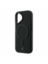 Mercedes Mercedes PU Leather 3D MagSafe Заден калъф за iPhone 17 Black