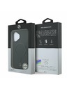 Mercedes Mercedes PU Leather 3D MagSafe Заден калъф за iPhone 17 Black