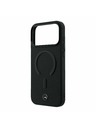 Mercedes Mercedes PU Leather 3D MagSafe Заден калъф за iPhone 17 Pro Black