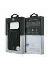 Mercedes Mercedes PU Leather 3D MagSafe Заден калъф за iPhone 17 Pro Max Black