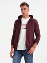 Ombre Clothing Мъжки памучен суитчър BASIC с цип Ombre Clothing