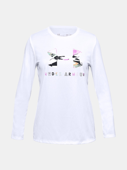 Under Armour Girls Under Armour Tech Graphic Big Logo LS T-Shirt
