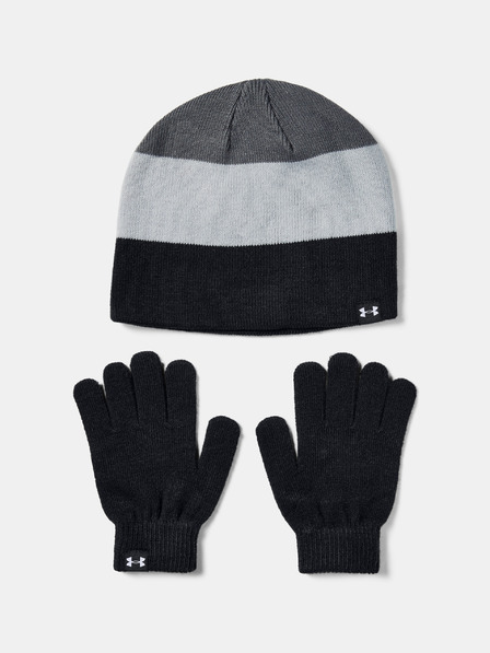 Under Armour Момчешка шапка и ръкавици Under Armour Boys Beanie Glove Combo