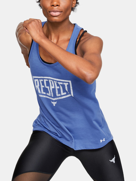 Under Armour Дамски потник Under Armour PROJECT ROCK WHISPERLIGHT TIE BACK TANK