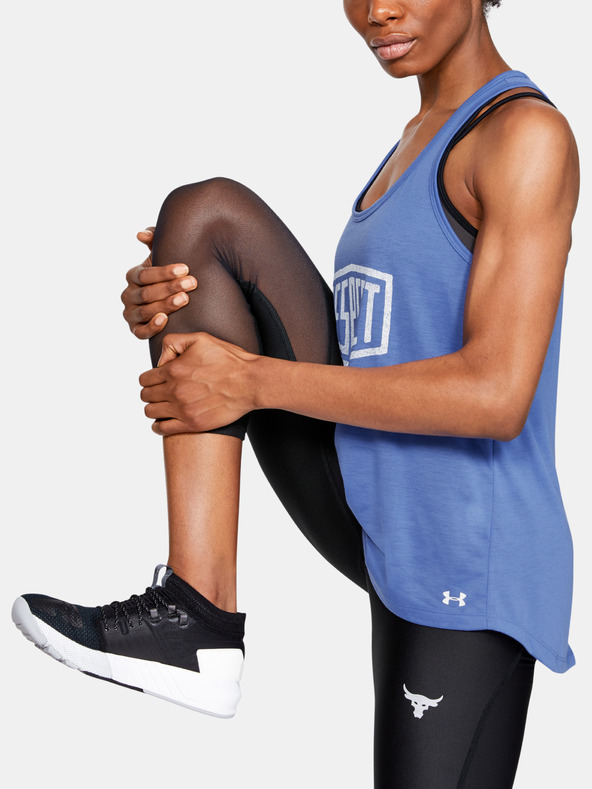 Under Armour Дамски потник Under Armour PROJECT ROCK WHISPERLIGHT TIE BACK TANK