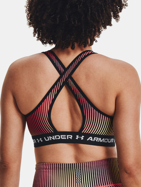 Under Armour Under Armour Женски сутиен с кръстосани гърбове Mid Print