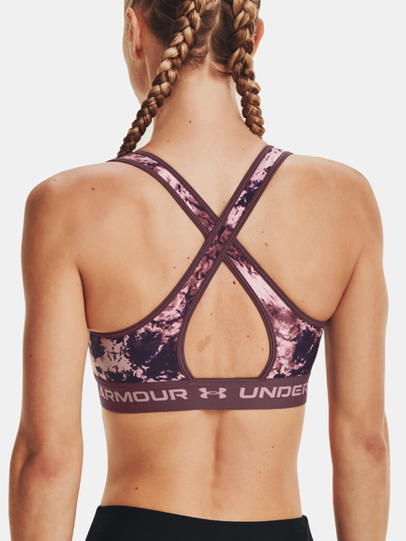 Under Armour Under Armour Женски сутиен с кръстосани гърбове Mid Print