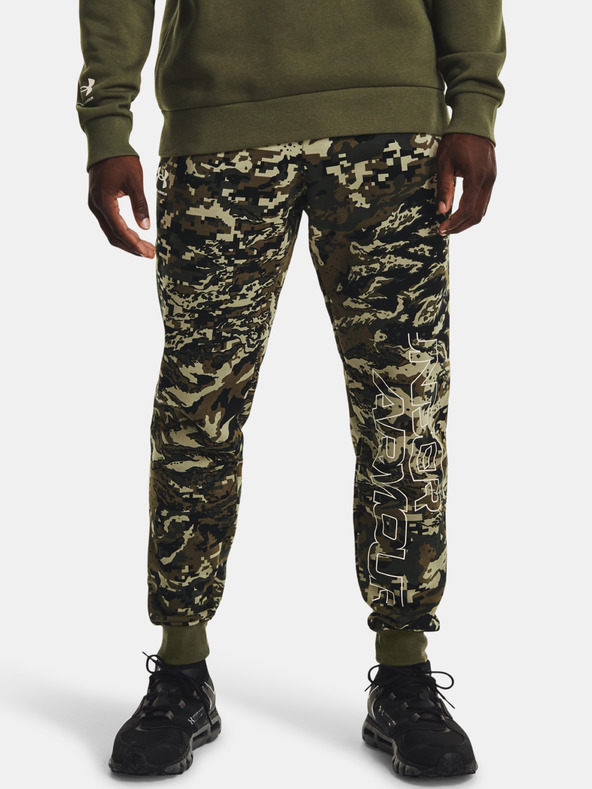 Under Armour Мъжки спортни панталони Under Armour RIVAL FLC CAMO SCRIPT JGR
