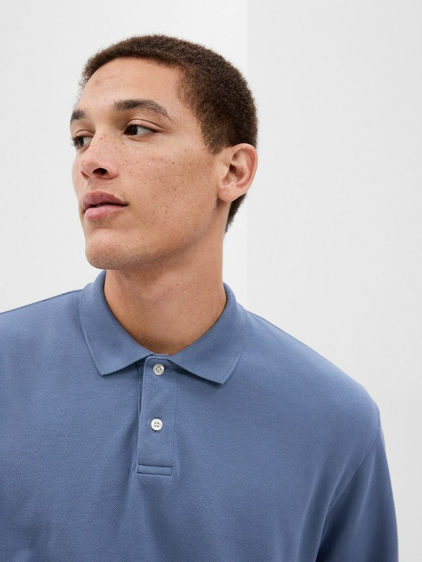 GAP Polo тениска с дълъг ръкав GAP