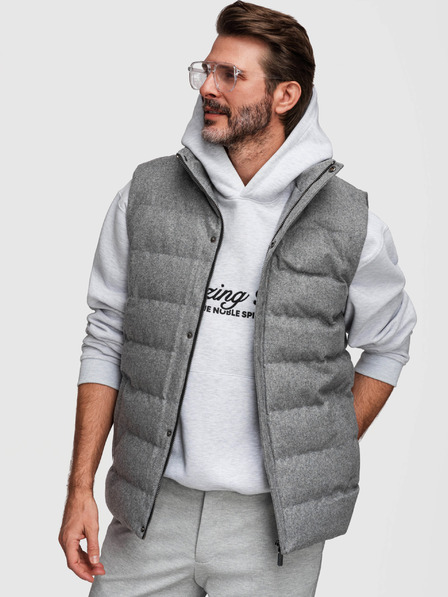 Ombre Clothing Мъжка ватирана жилетка Ombre Clothing