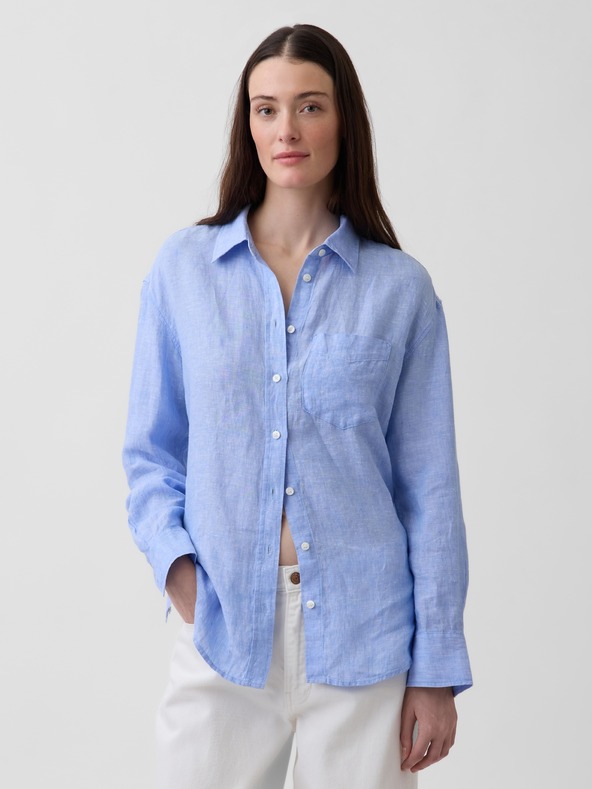 GAP Лнена oversize риза GAP