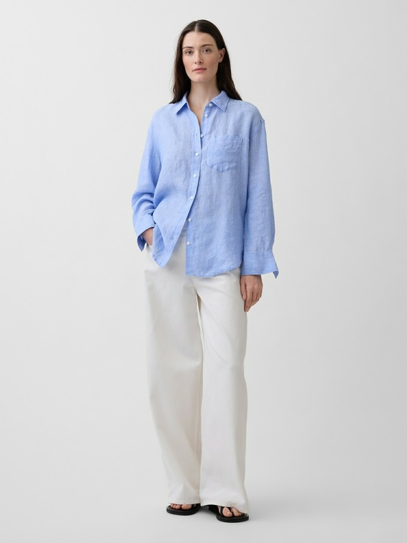 GAP Лнена oversize риза GAP