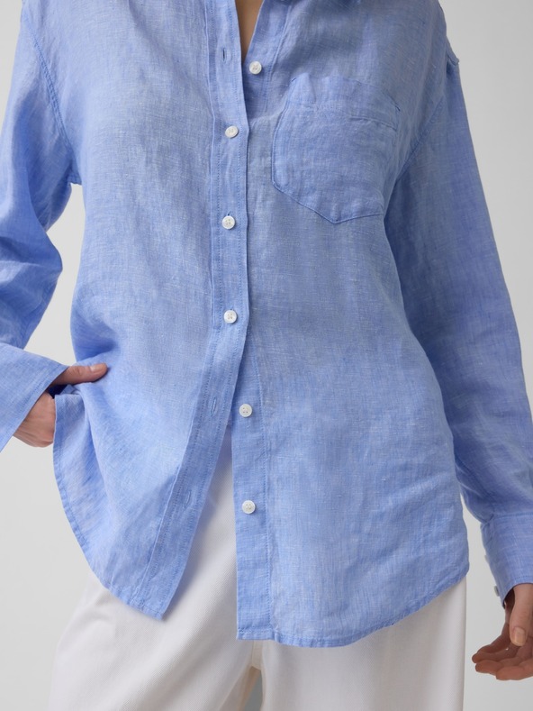 GAP Лнена oversize риза GAP