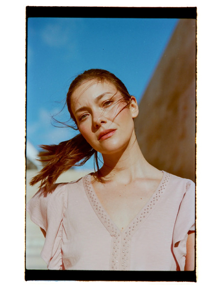 Moodo Beaded blouse pink Moodo