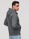 Ombre Clothing Мъжки памучен суитчър BASIC с цип Ombre Clothing