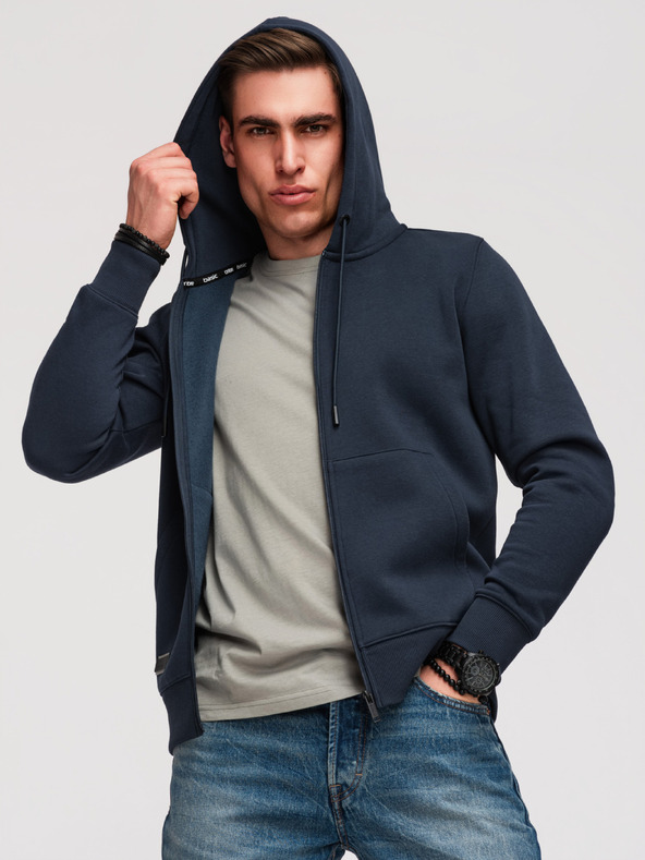 Ombre Clothing Мъжки еластичен памучен суитчър BASIC Ombre Clothing