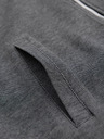 Ombre Clothing Мъжко плетено яке бомбър - черно