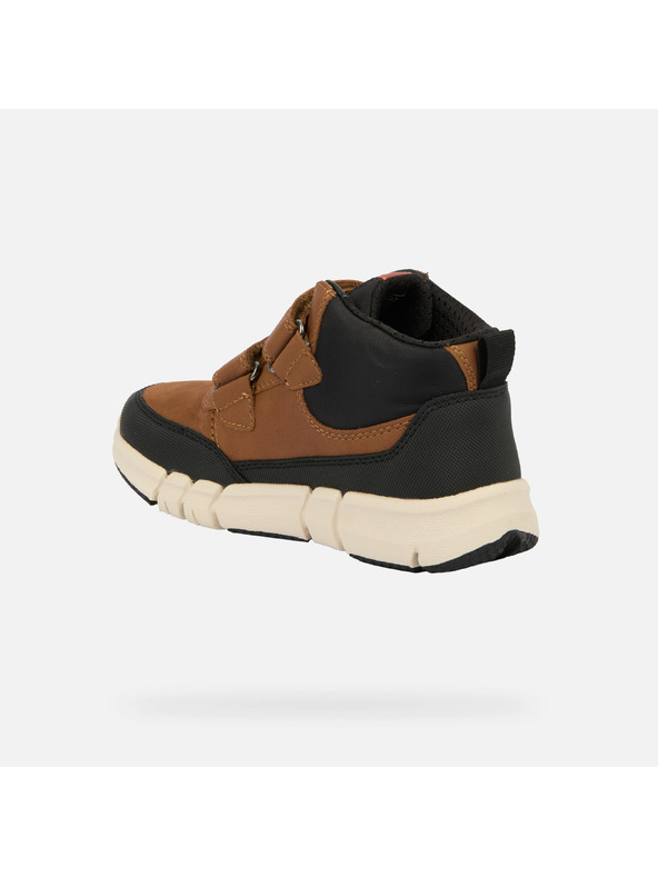 Geox Кафяви момчешки високи обувки Geox Flexyper Boy