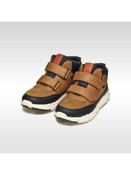 Geox Кафяви момчешки високи обувки Geox Flexyper Boy