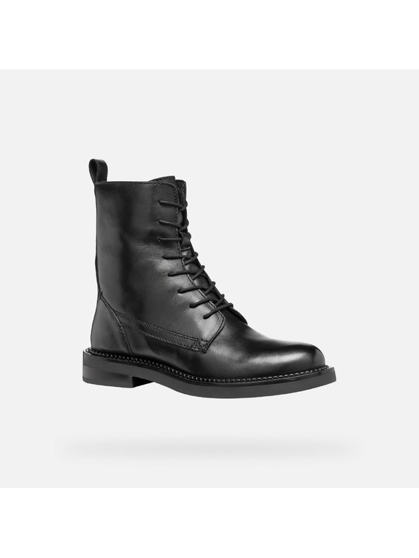 Geox Черни дамски обувки за глезена Geox Serilda