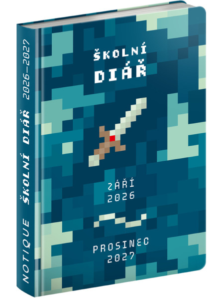 NOTIQUE NOTIQUE School diary Gamer (September 2026 – December 2027), 9.8 x 14.5 cm