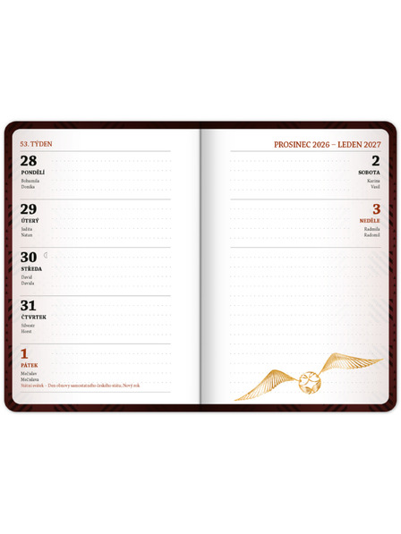NOTIQUE NOTIQUE Student diary Harry Potter (September 2026 – December 2027), 9.8 x 14.5 cm