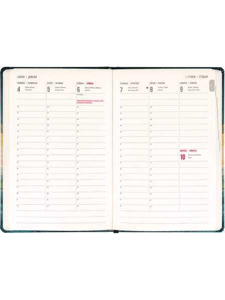 NOTIQUE NOTIQUE 18-month diary Petito – Sleeping Fox 2026/2027, 11 x 16 cm