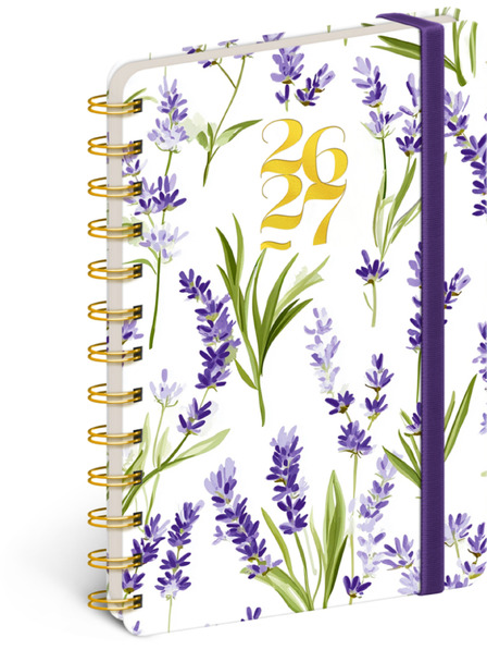 NOTIQUE NOTIQUE Spiral 18-month diary Petito – Lavender 2026/2027, 13 x 18 cm