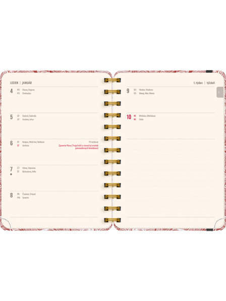 NOTIQUE NOTIQUE Spiral 18-month diary Petito – Clouds 2026/2027, 13 x 18 cm