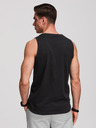 Ombre Clothing Мъжко памучно потникче BASIC - черно V3 OM-TSBT-0272 Ombre Clothing