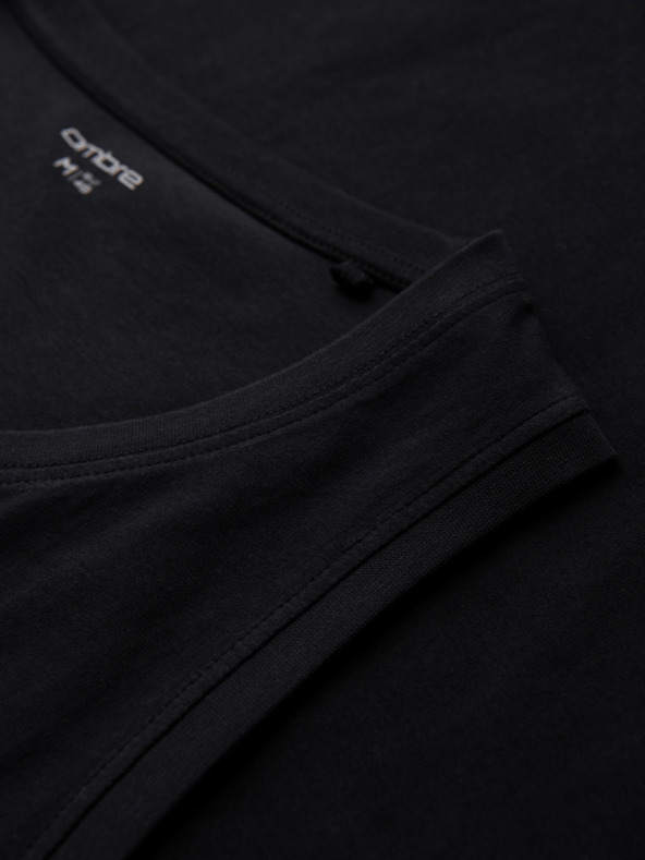 Ombre Clothing Мъжко памучно потникче BASIC - черно V3 OM-TSBT-0272 Ombre Clothing