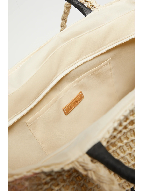Moodo Голяма бежова чанта Moodo
