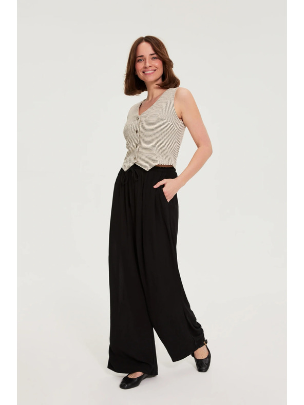 Moodo Топ с ивици бежов Moodo