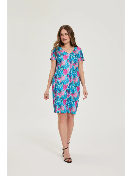 Moodo Patterned blue dress Moodo