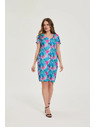 Moodo Patterned blue dress Moodo