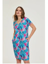 Moodo Patterned blue dress Moodo